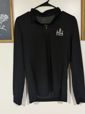 Nike Women’s Black PGA Southern Hills Quarter-Zip Performance Pullover